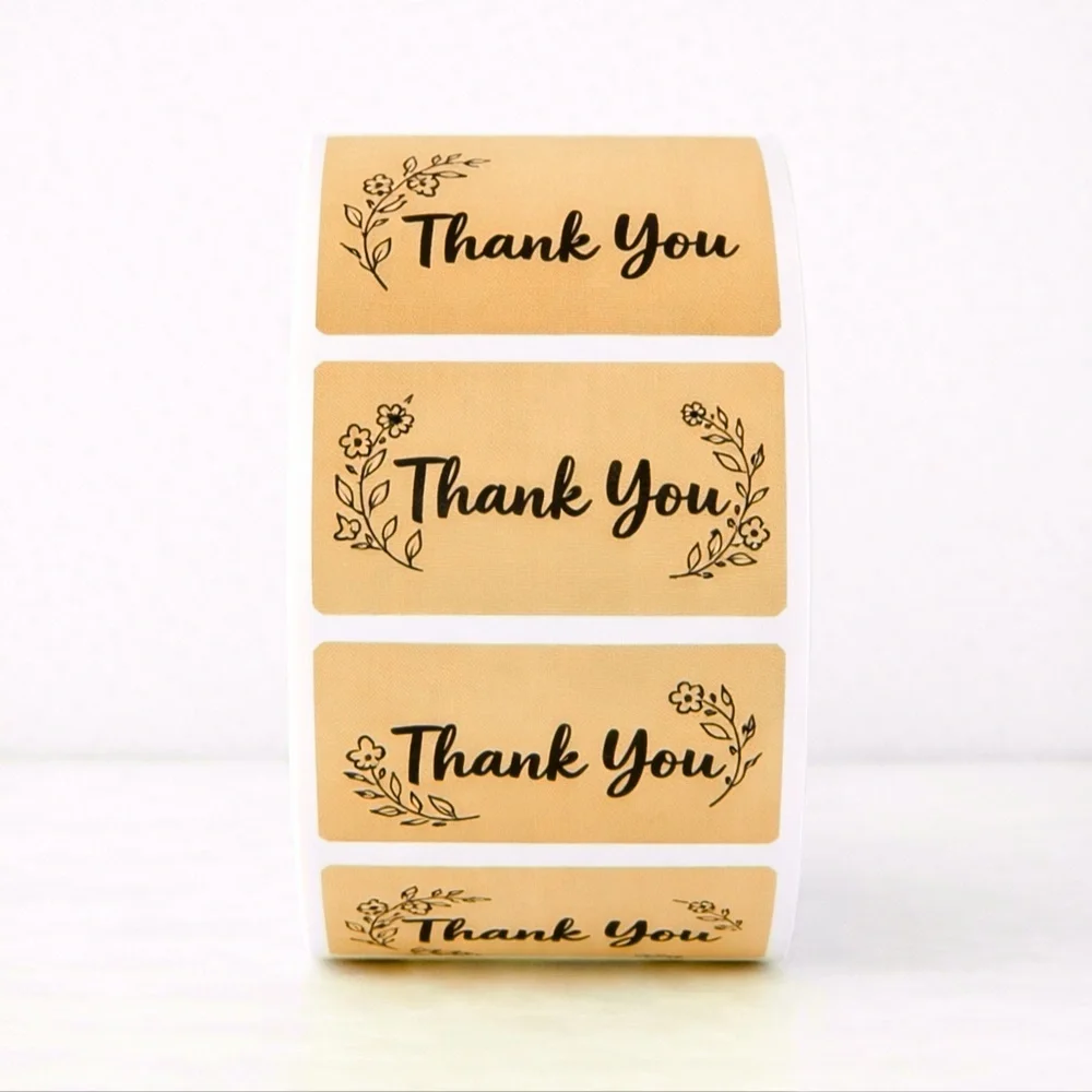 Thank You Labels – 100 Pack Small Business Packaging Stickers for resellers NEW